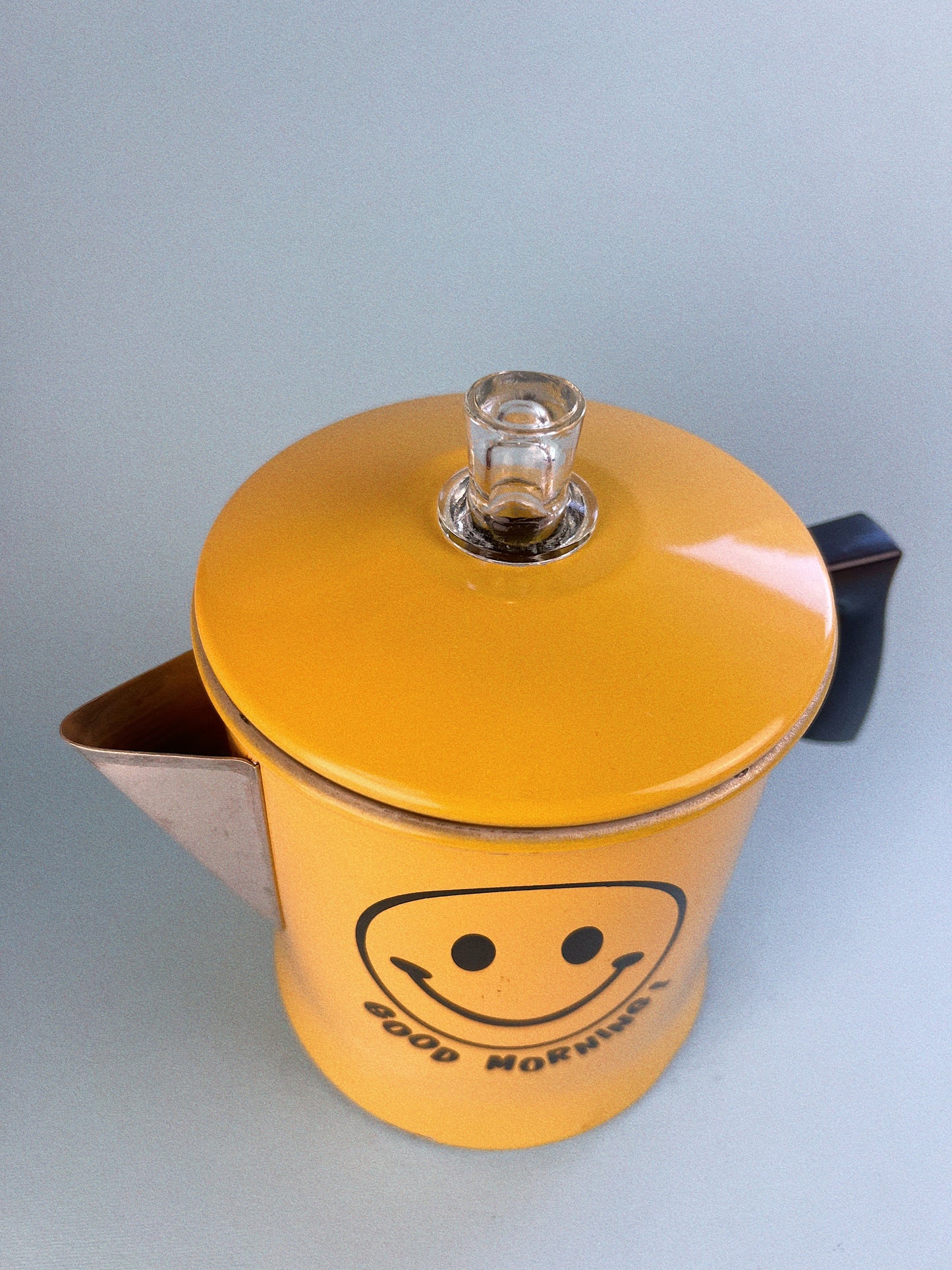 Vintage Foley Good Morning Happy Face Stove Top Kettle - Coffee/Tea Pot