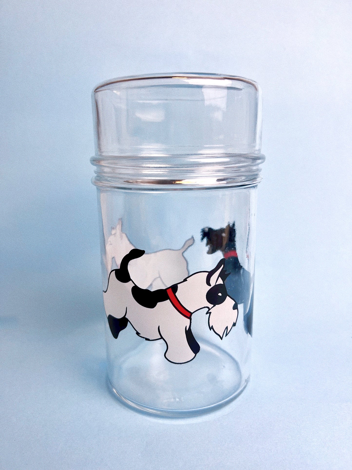Vintage Schnauzer Glass Jar | LE PARFAIT FRANCE