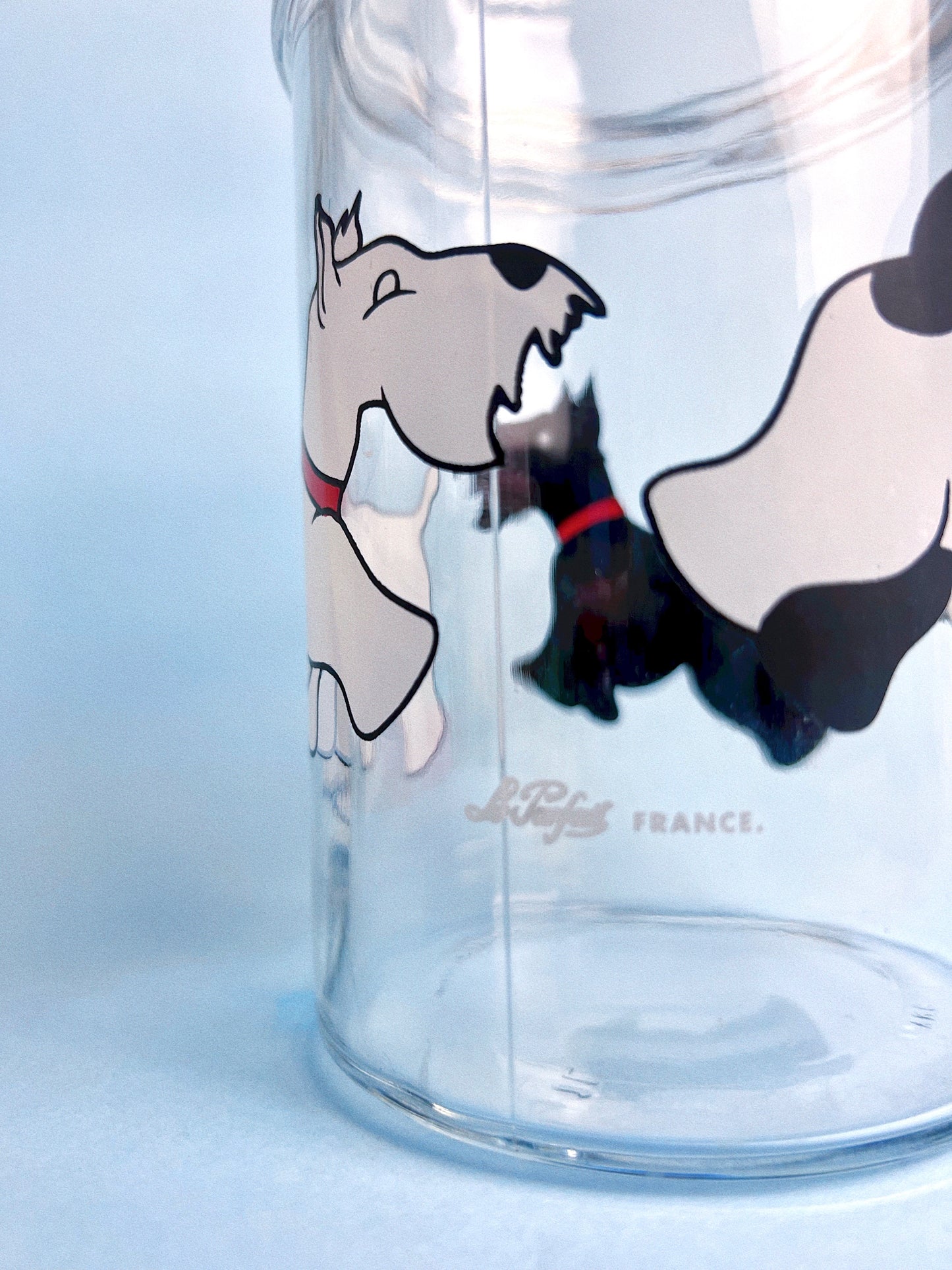 Vintage Schnauzer Glass Jar | LE PARFAIT FRANCE