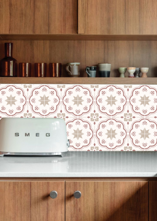 Lucia Sticker Tile | Panna Cotta