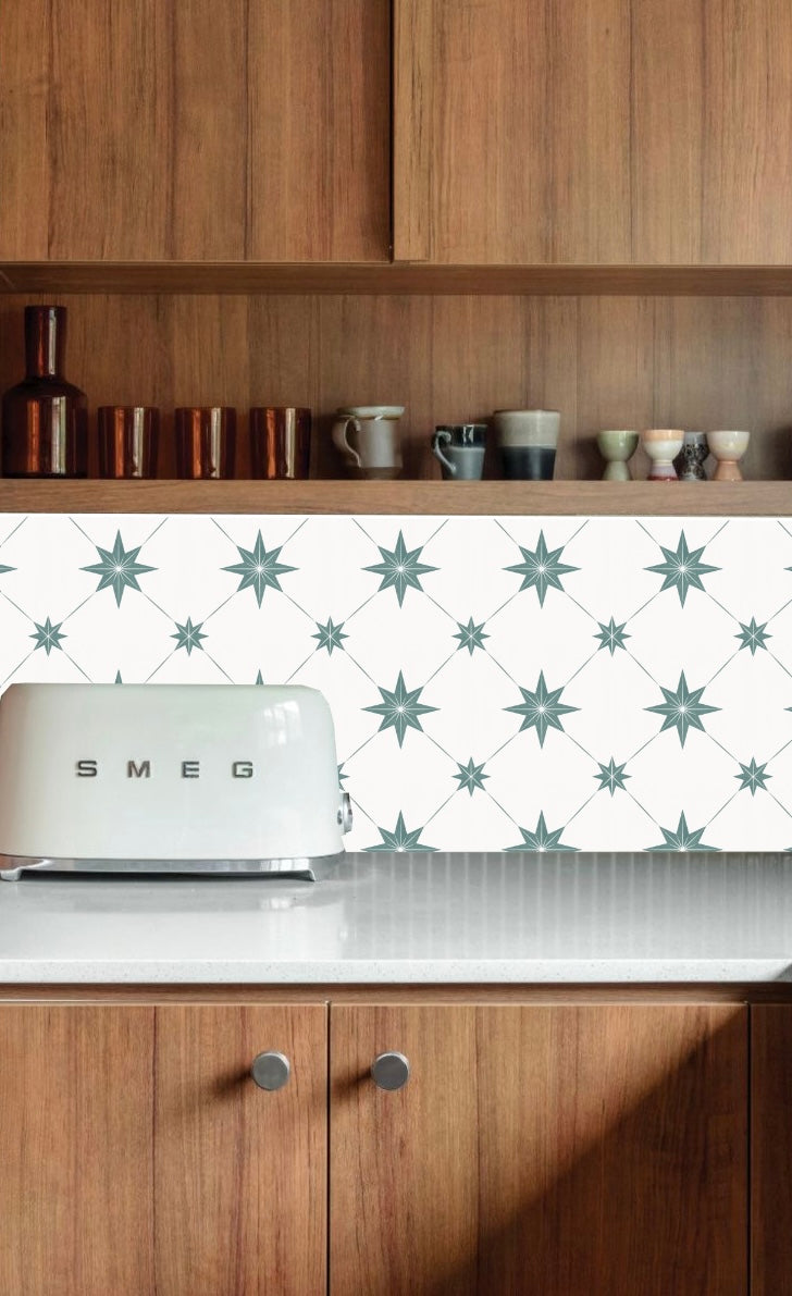 Estella Sticker Tile | Wild Amazon - White