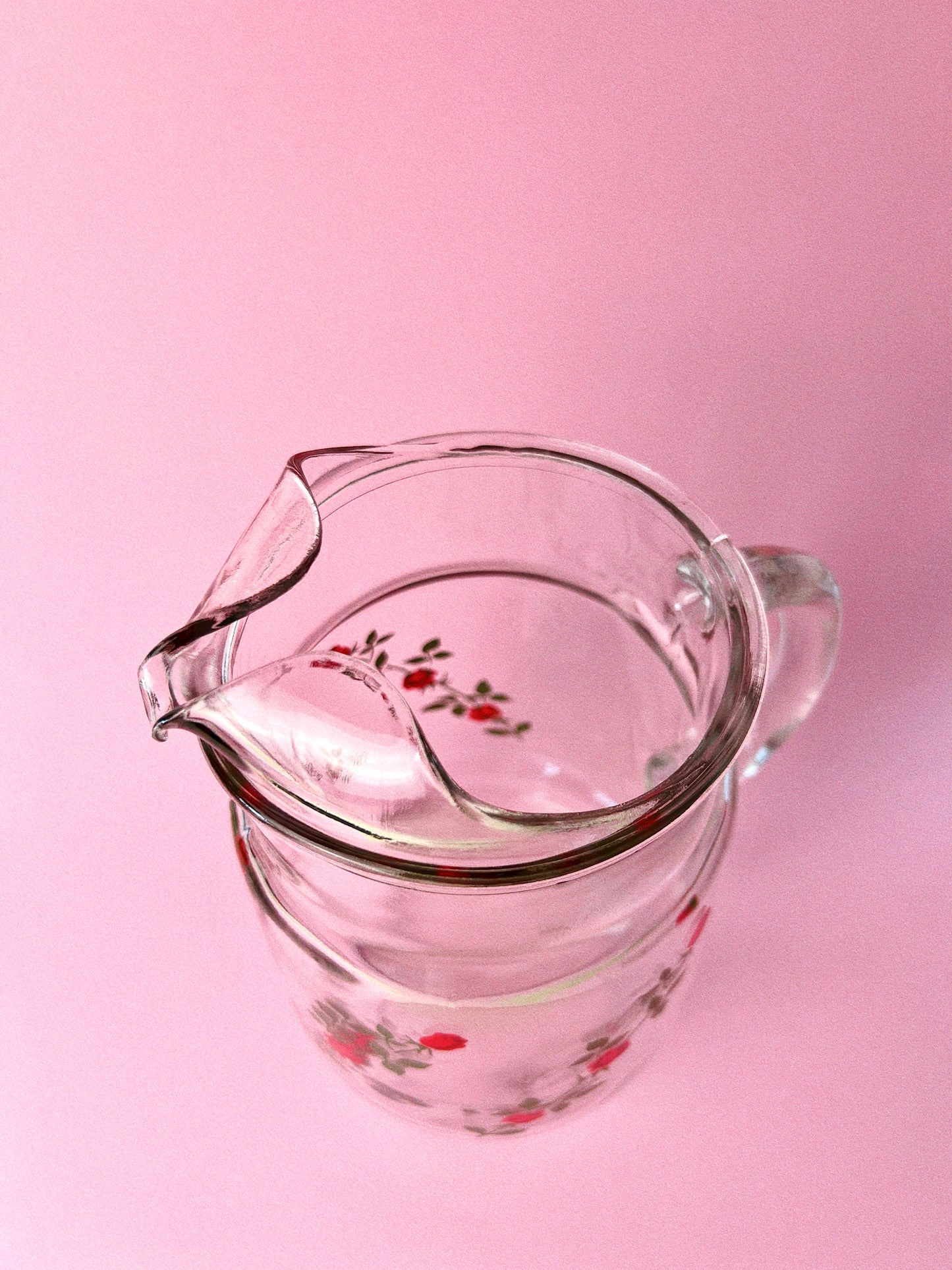 Vintage 'Anchor Hocking' Rose Pitcher