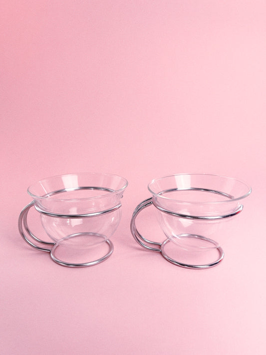 Vintage 90's MONO Filio Tea Cups, Set of 2