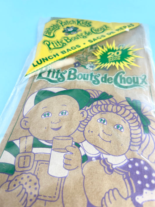 Vintage Cabbage Patch Kids Paper Lunch Bags, Pack of 20
