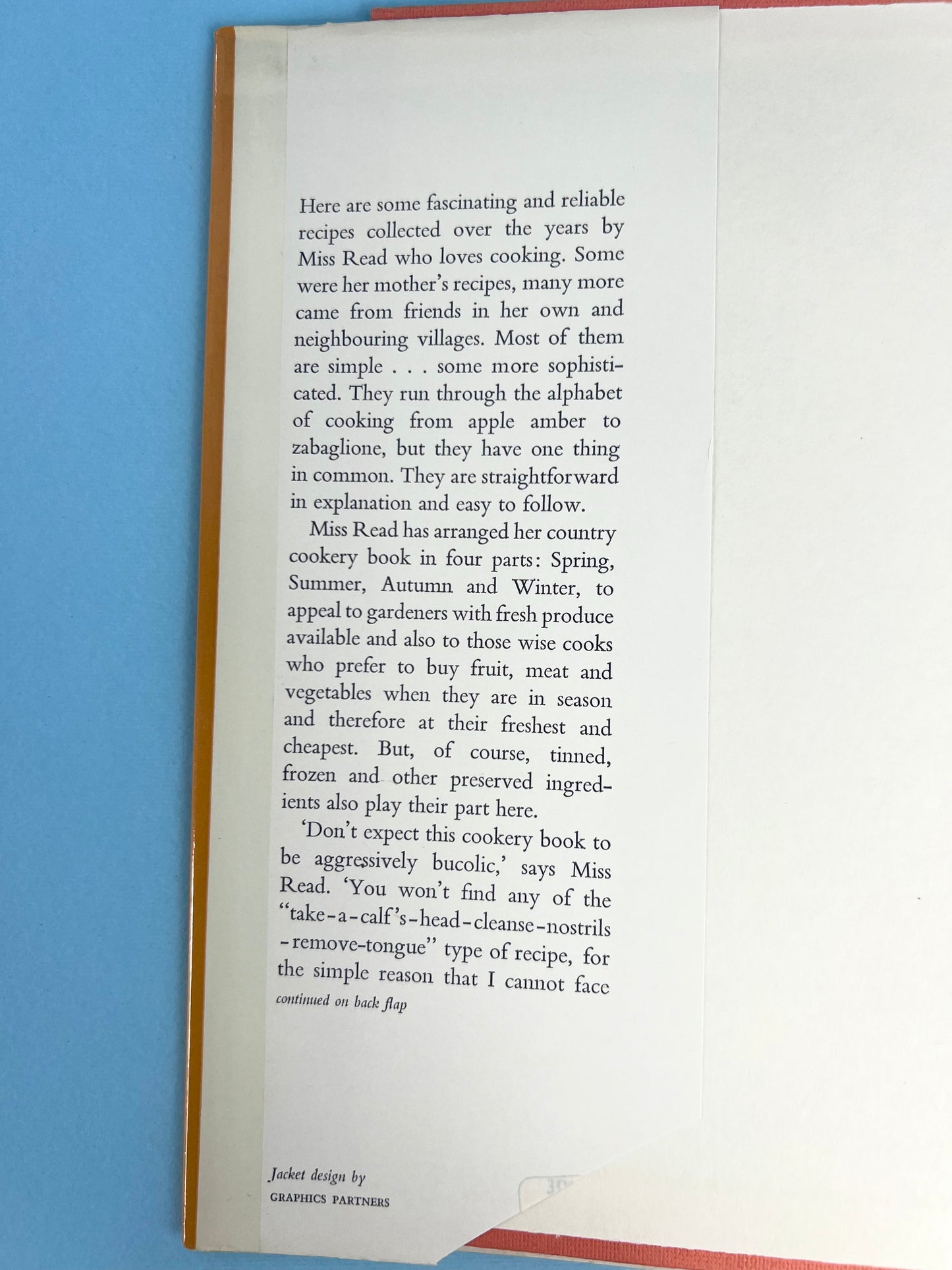 Vintage Miss Read's Country Cooking, Or, To Cut a Cabbage-leaf