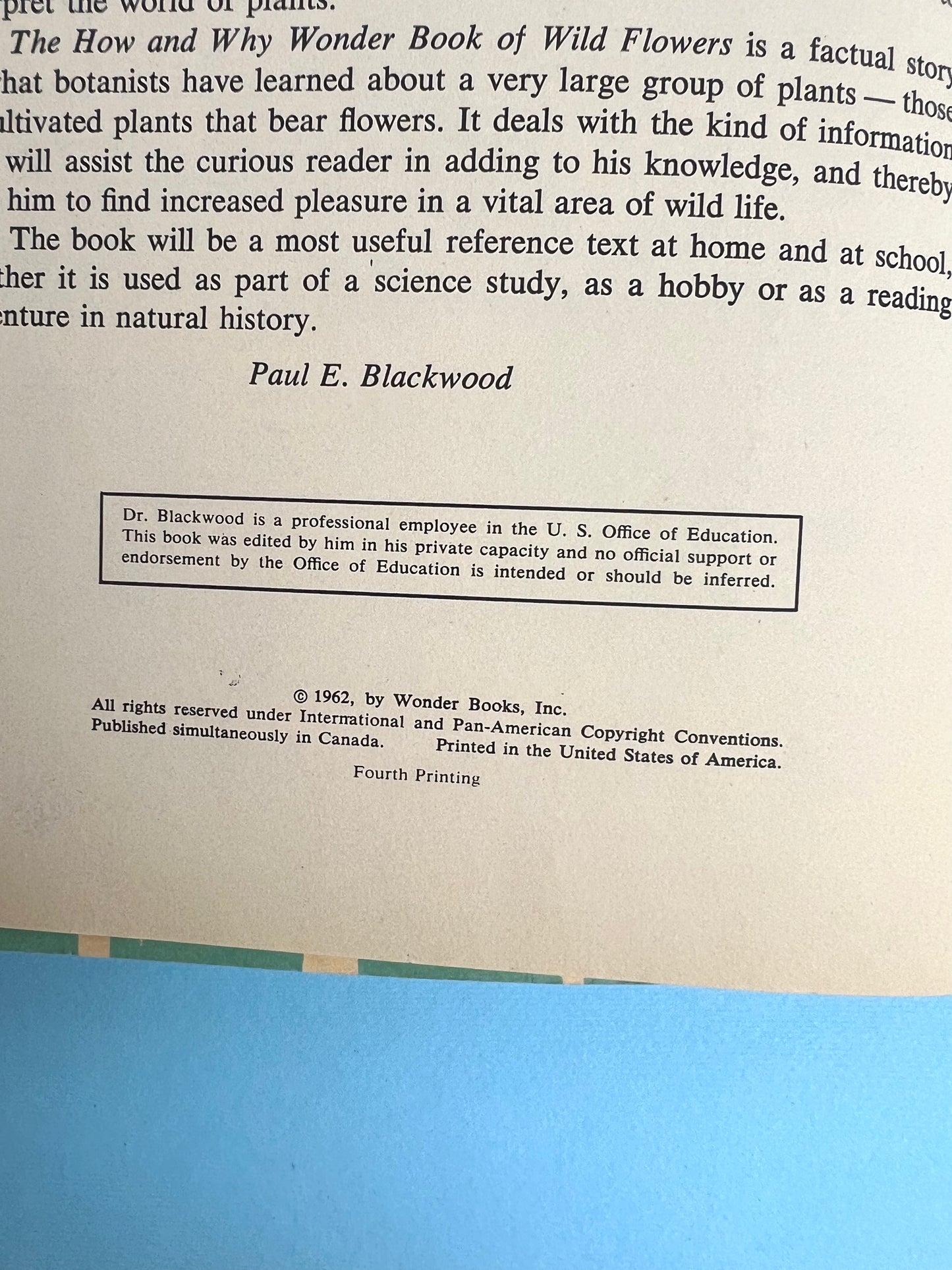 The HOW AND WHY Wonder Book of WILDFLOWERS