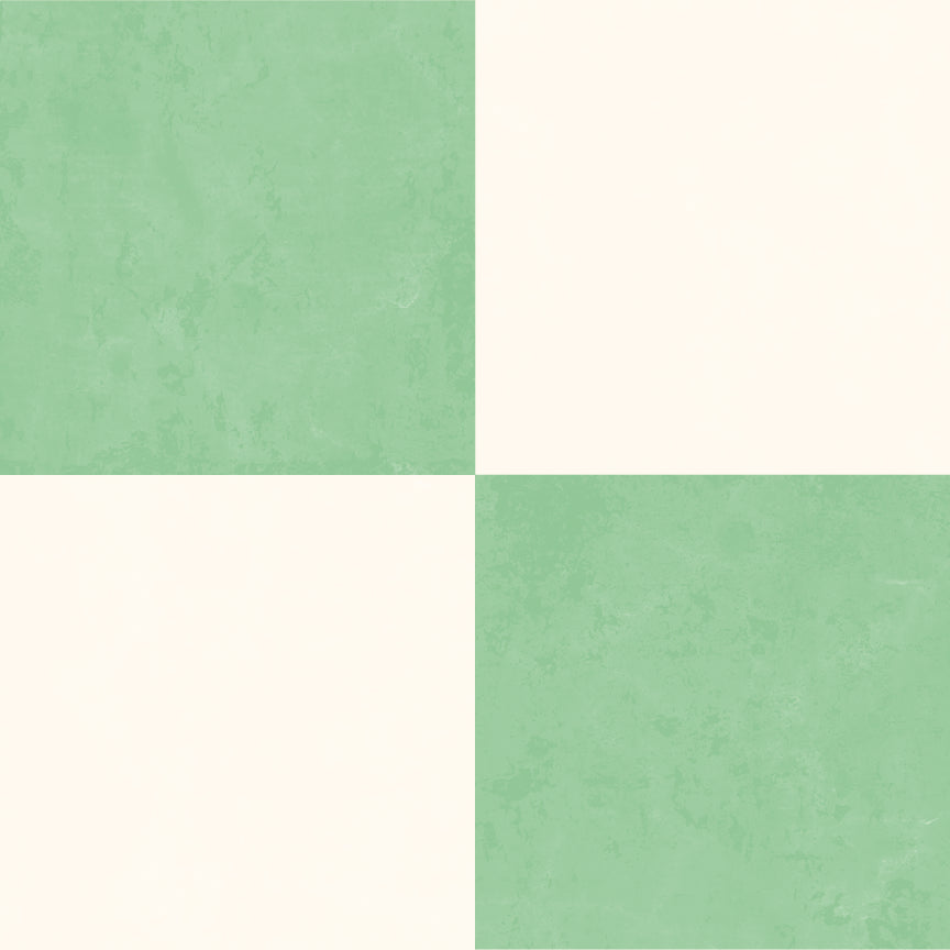 Checkerboard Sticker Tile | Mint Frost