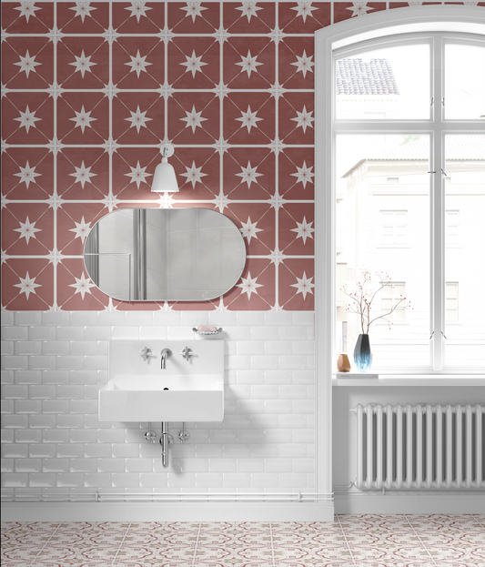 Estella Sticker Tile | Grecian Rose