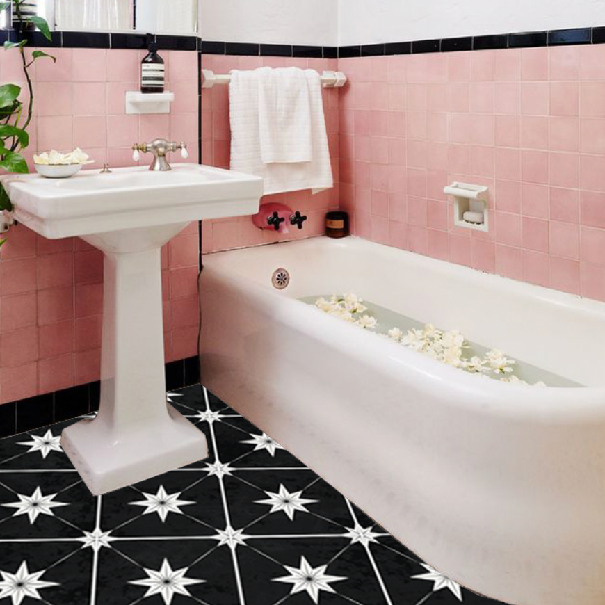 Estella Sticker Tile | Black Moon