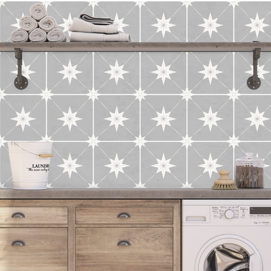 Estella Sticker Tile | Dove Grey
