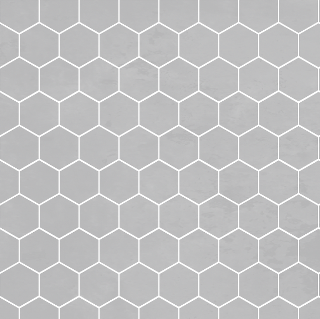 Hex Tile Panel Roll | Dove Grey