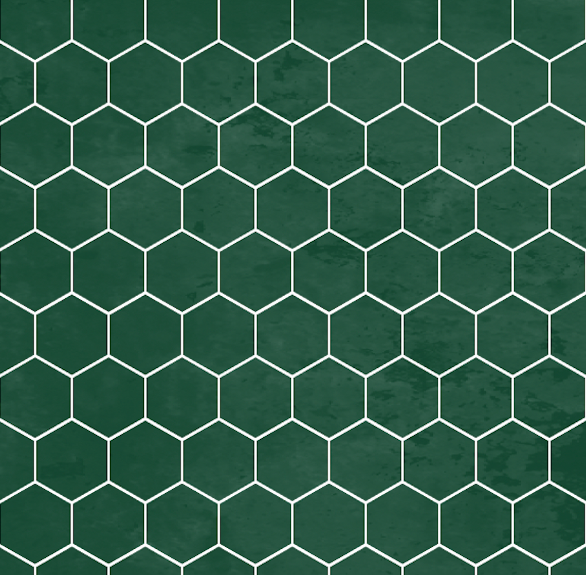 Hex Tile Panel Roll | Hunter Green