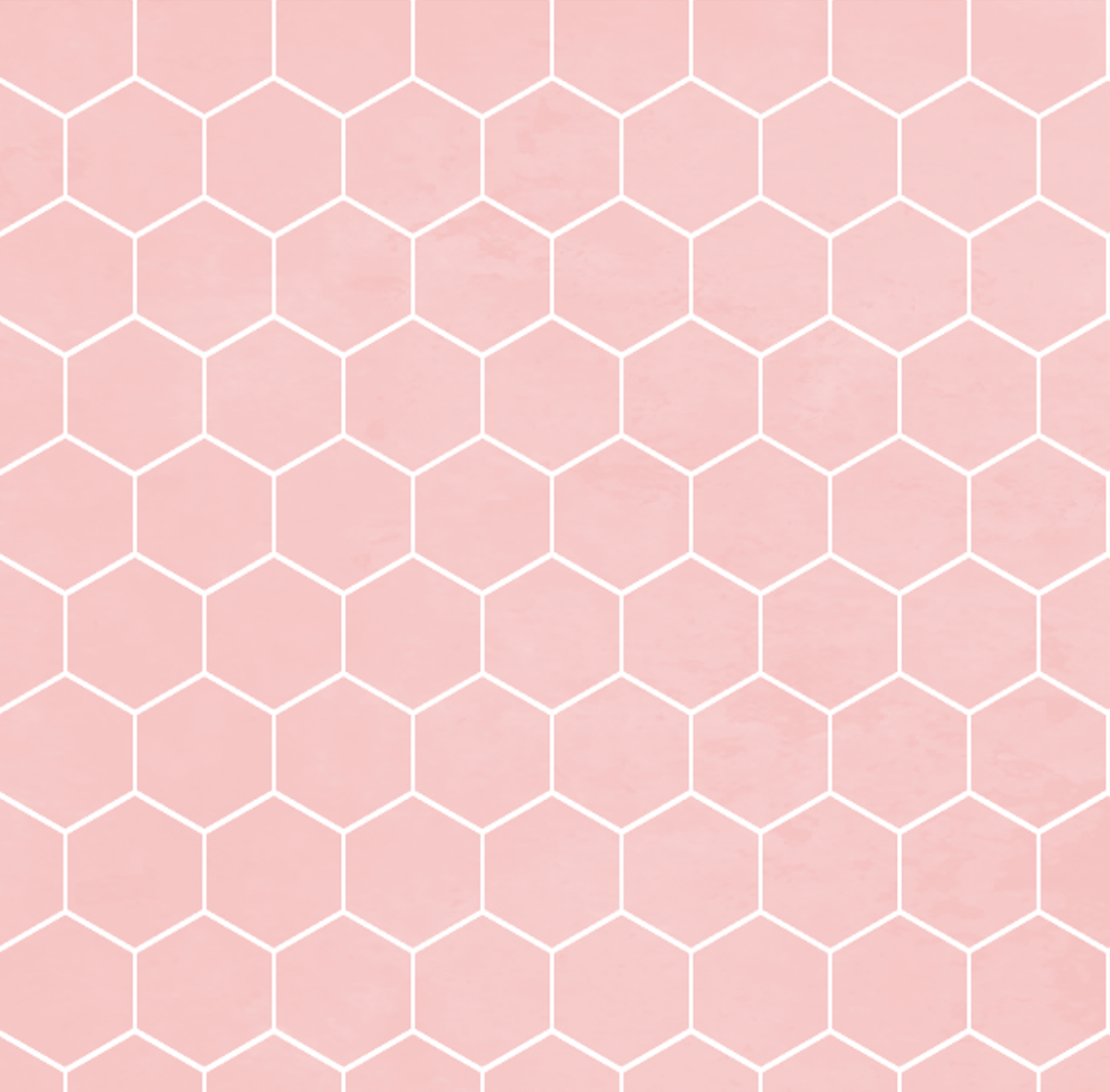 Hex Tile Panel Roll | Carnation