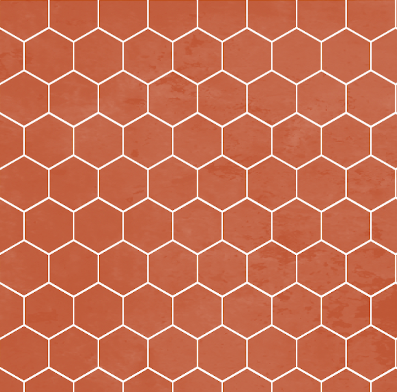 Hex Tile Panel Roll | Desert Sunrise