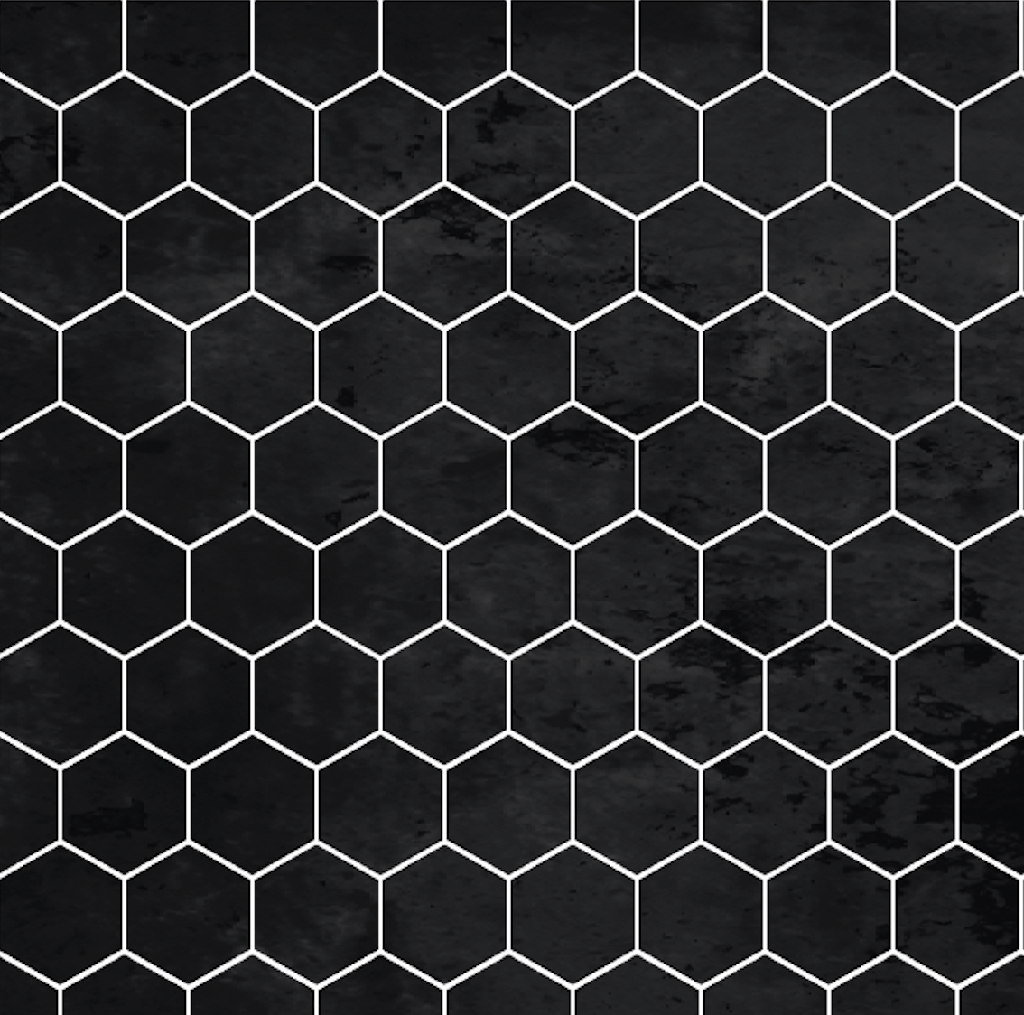 Hex Tile Panel Roll | Black Moon