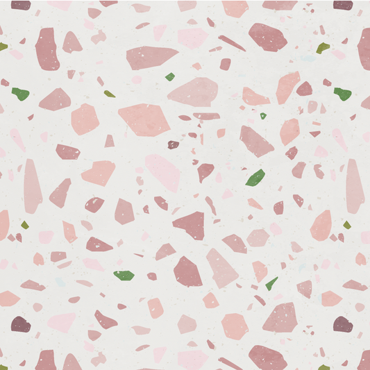 Terrazzo Sticker Tile | Rose Macaroon