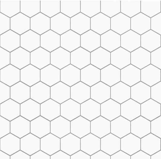 Hex Tile Panel Roll | White