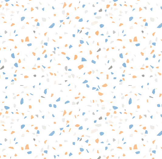 Terrazzo Sticker Tile | Orange Breeze