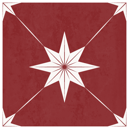 Estella Sticker Tile | Rancho Red