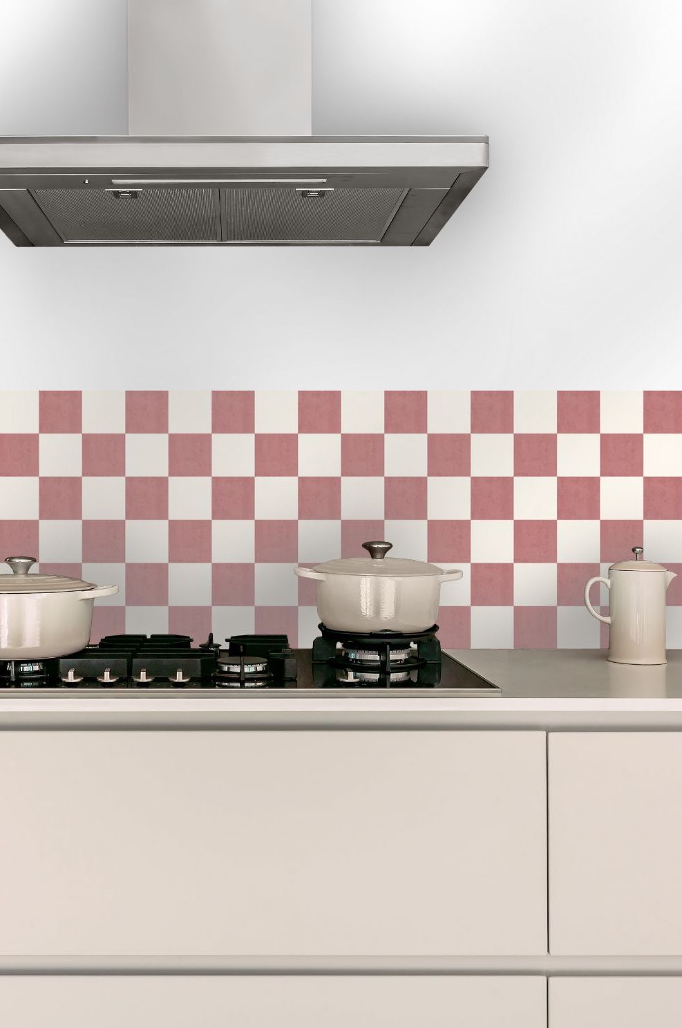Checkerboard Sticker Tile | Grecian Rose