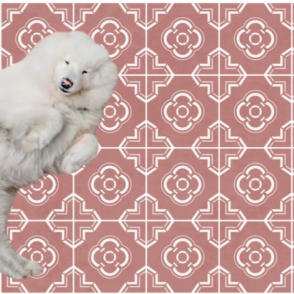 Léonie Sticker Tile | Grecian Rose