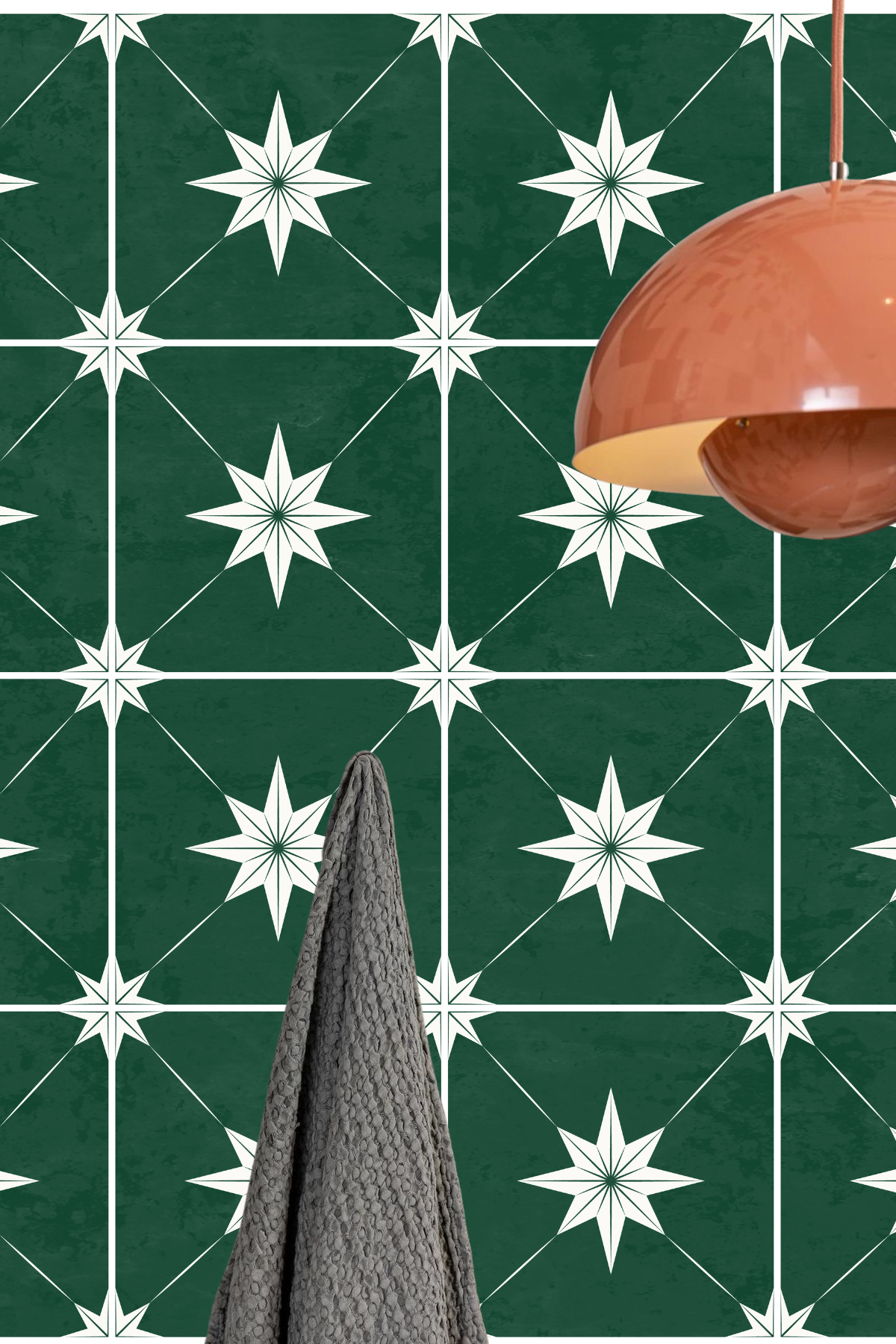 Estella Sticker Tile | Hunter Green