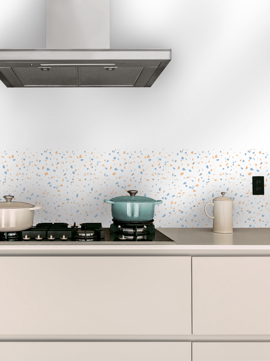 Terrazzo Sticker Tile | Orange Breeze