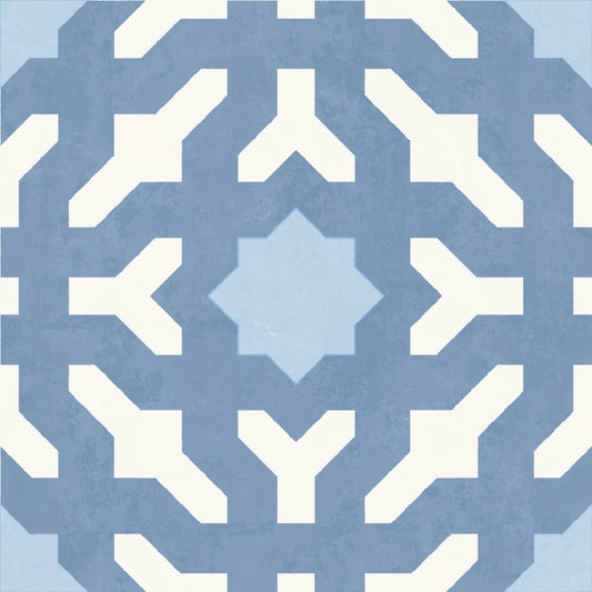 Silas Sticker Tile | Blue Horizon