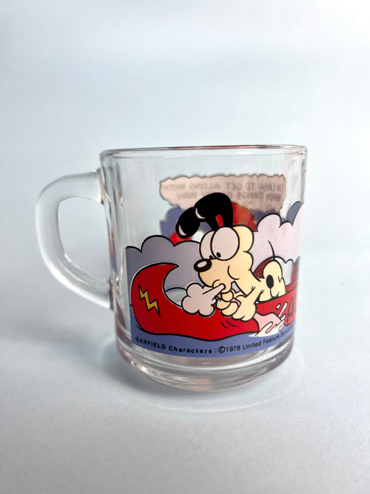 Vintage McDonald’s Anchor Hocking “Garfield” Glass Mug – 1978