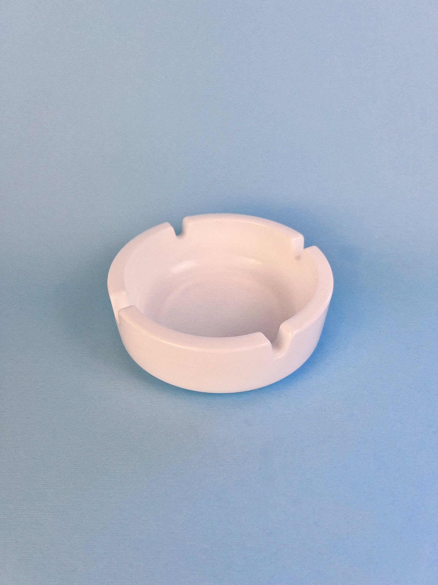 Vintage Midcentury Milk Glass Ashtray | White Catchall Dish