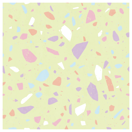 Terrazzo Sticker Tile | Fresh Lime