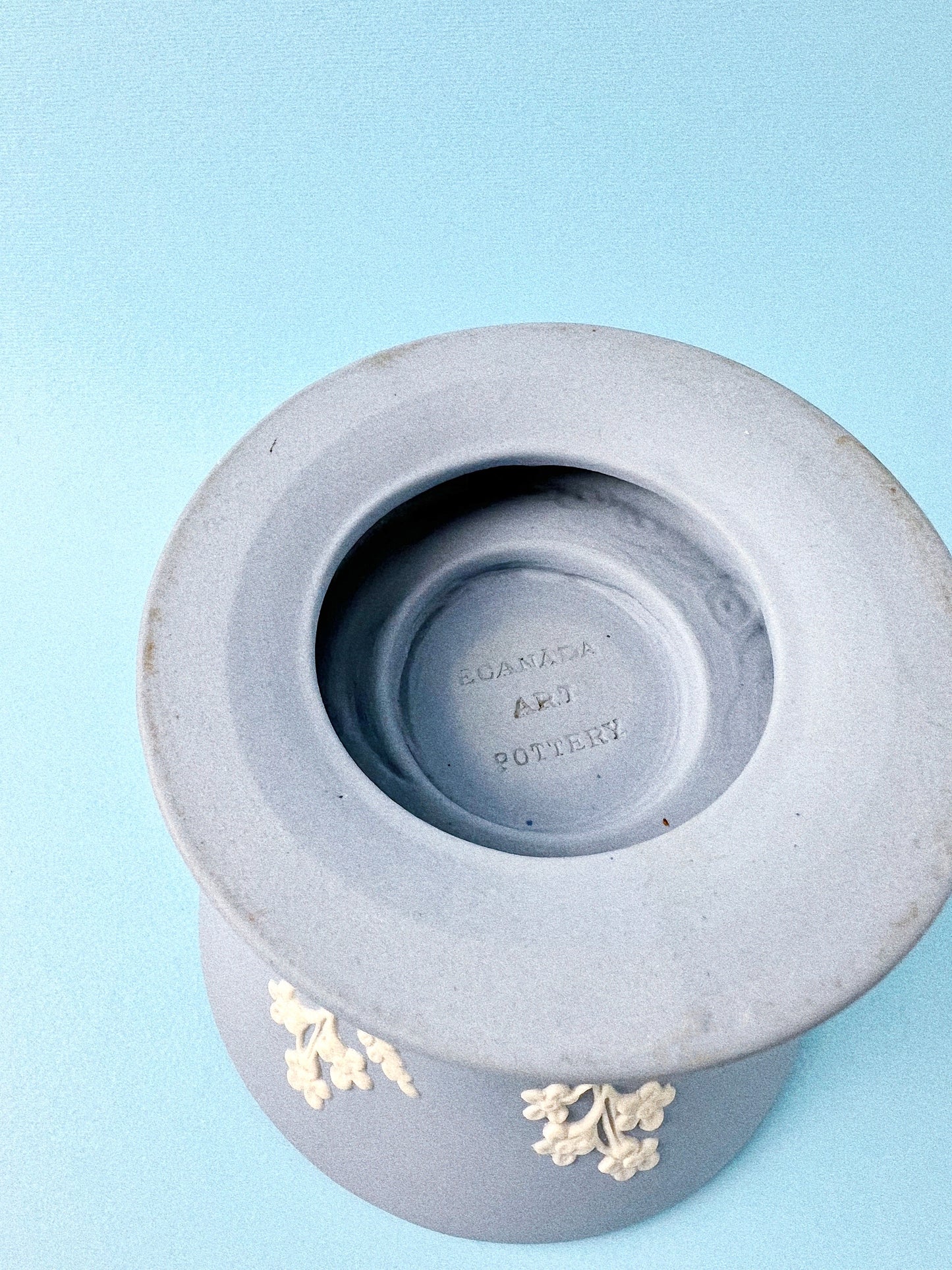 Vintage Forget-Me-Not with Flower Frog Emery