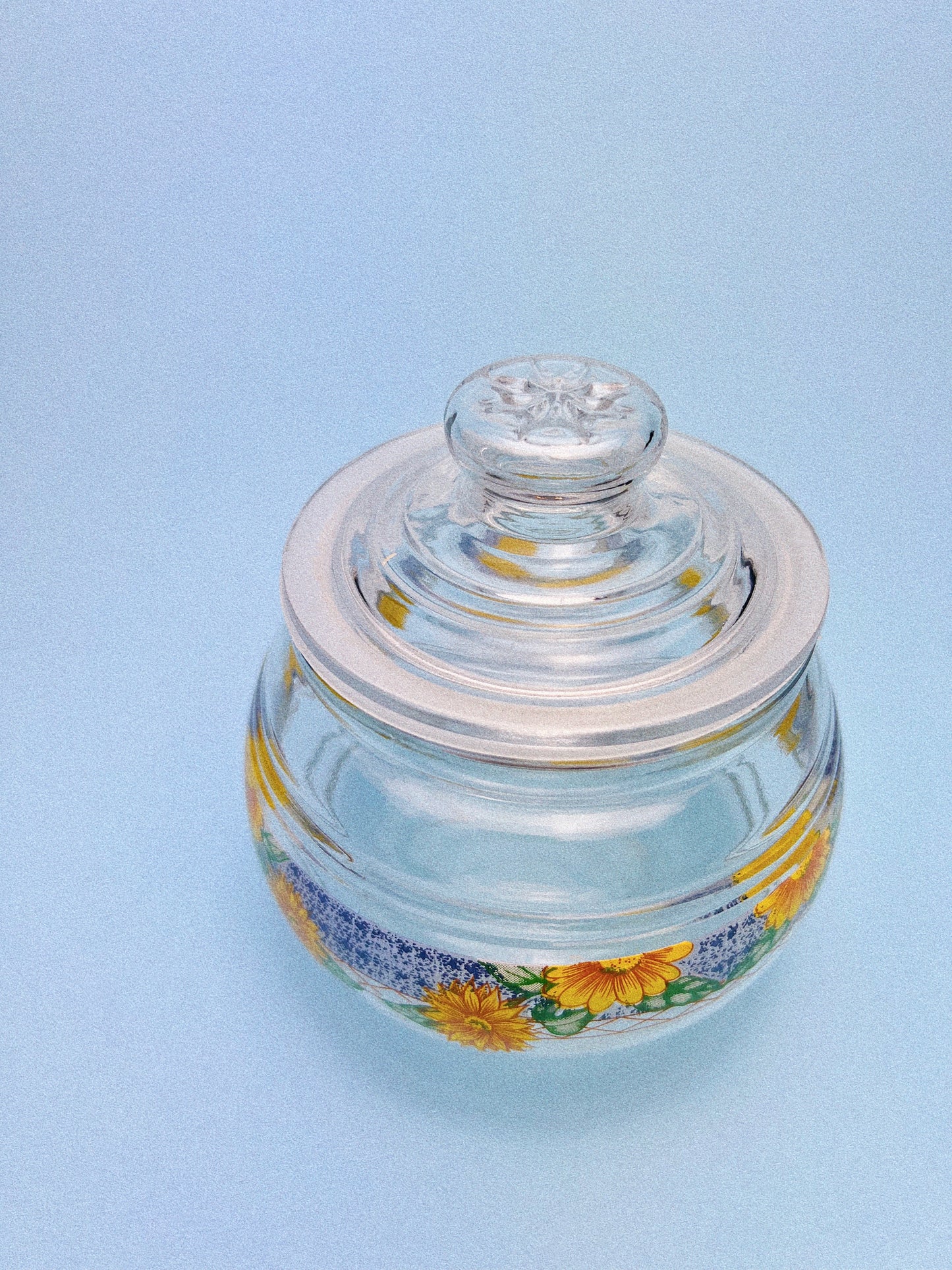 Vintage Sunflower Stash Jar