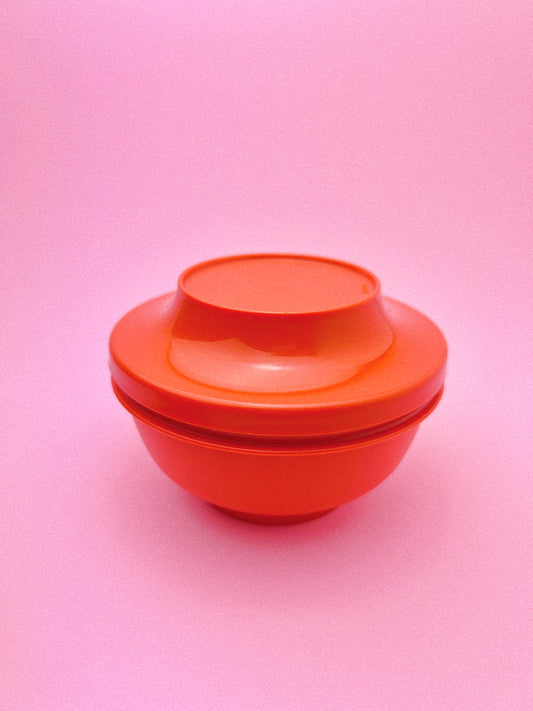 Vintage Tupperware Serve N Seal Bowl | Orange