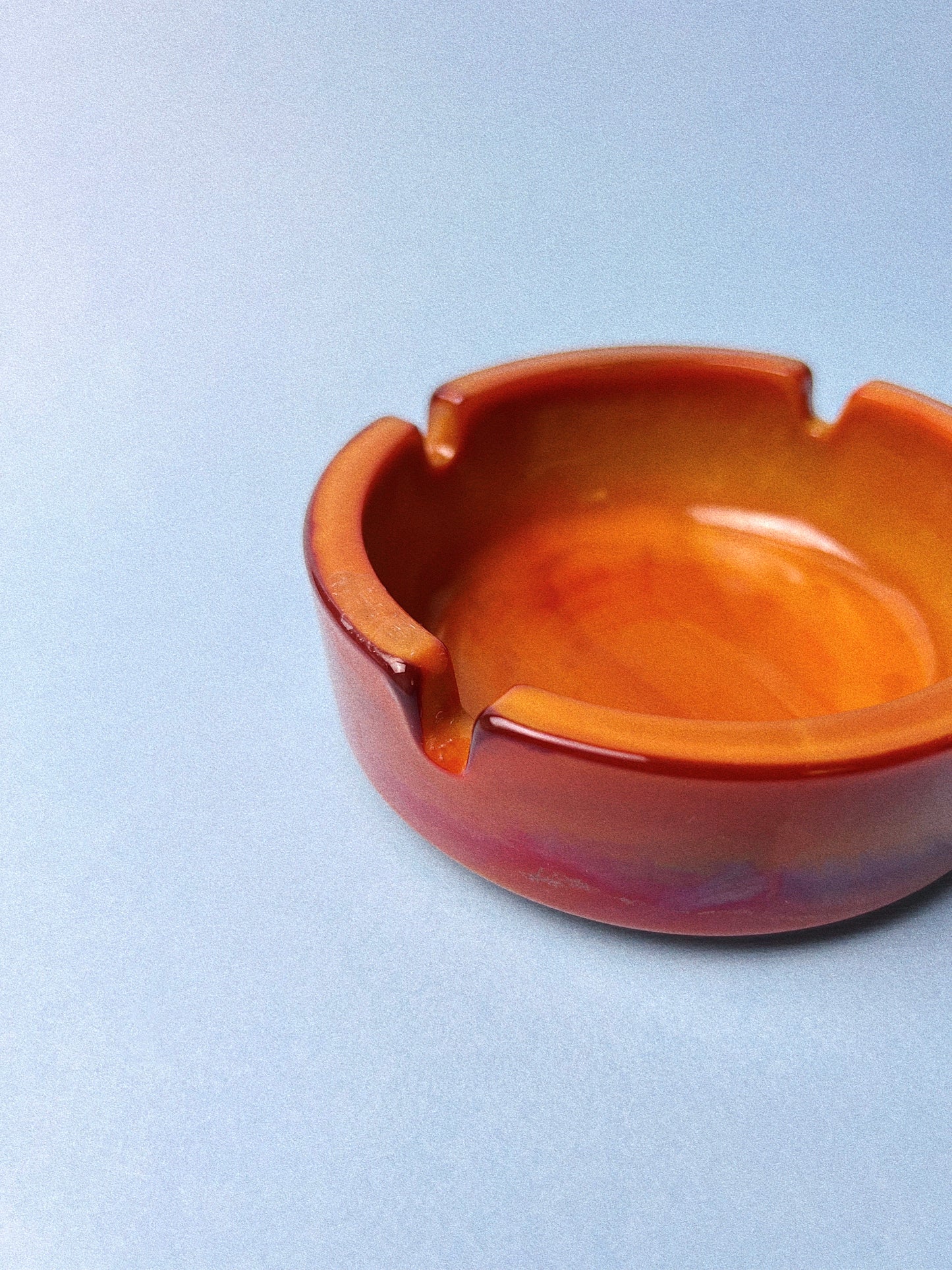 Vintage Caramel Swirl Ashtray | Arcopal