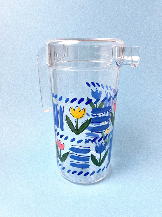 Vintage Tulips Acrylic Pitcher Set | Precision Craft