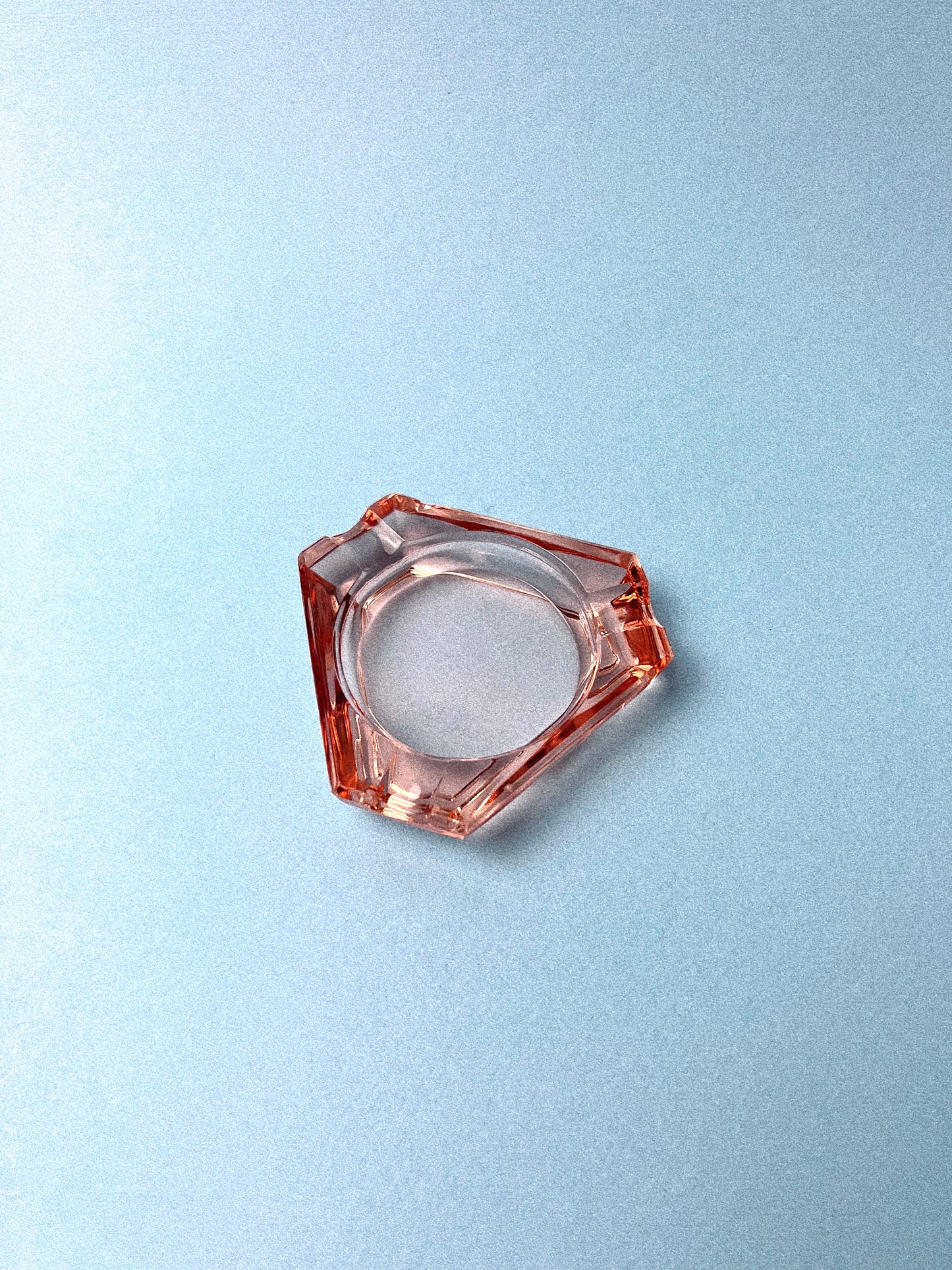 Vintage Bohemian Glass Mini Ashtray