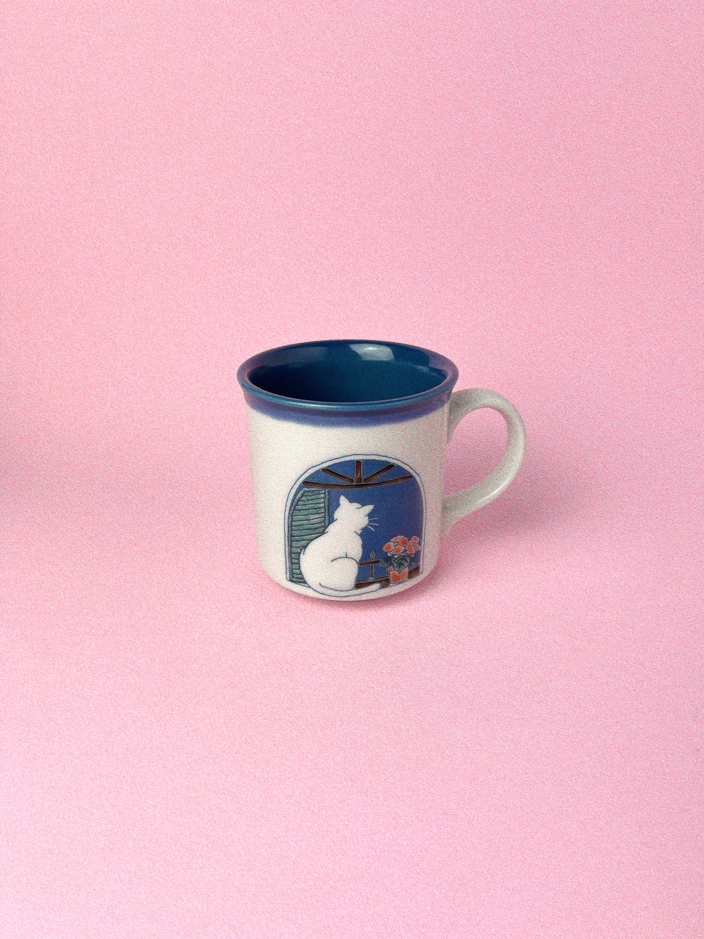 Vintage Otagiri Cat Looking out the Window Mug