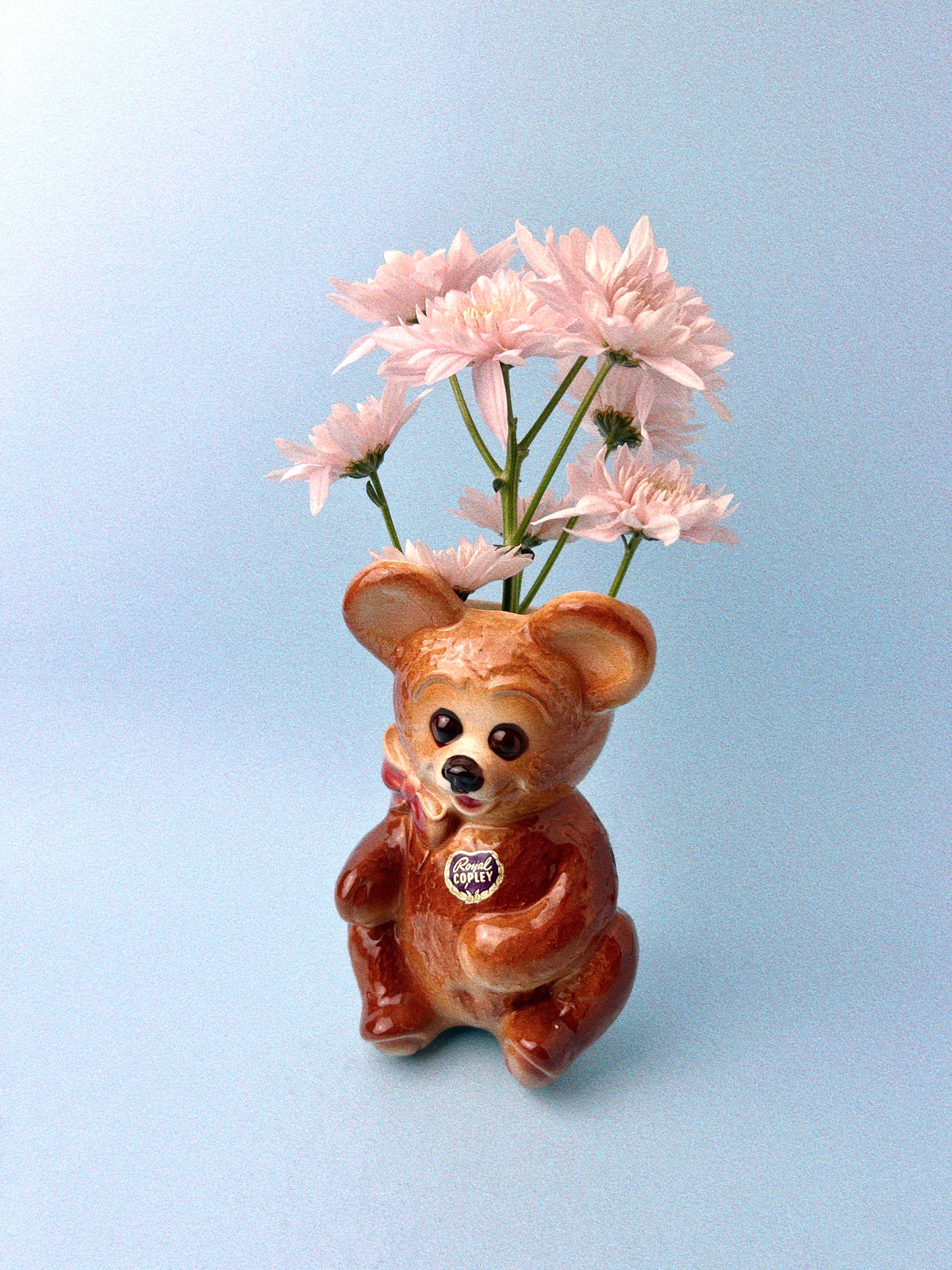 Vintage Royal Copley Teddy Bear Vase