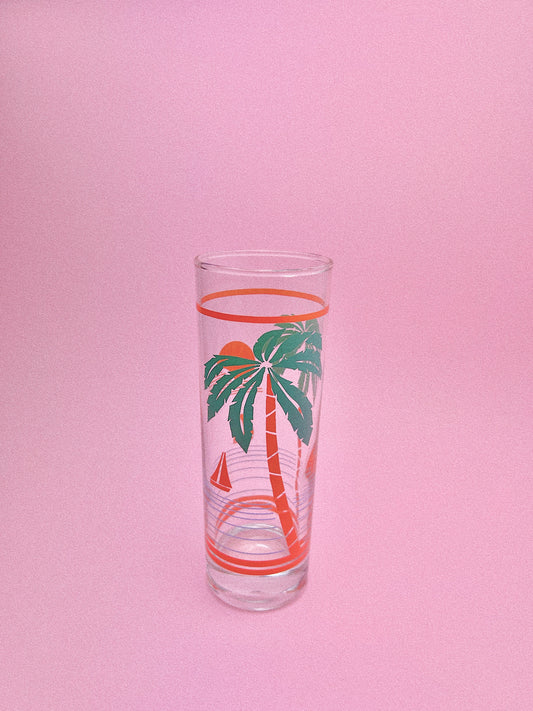 Miami Palm Tom Collins Glasses, Set of 4