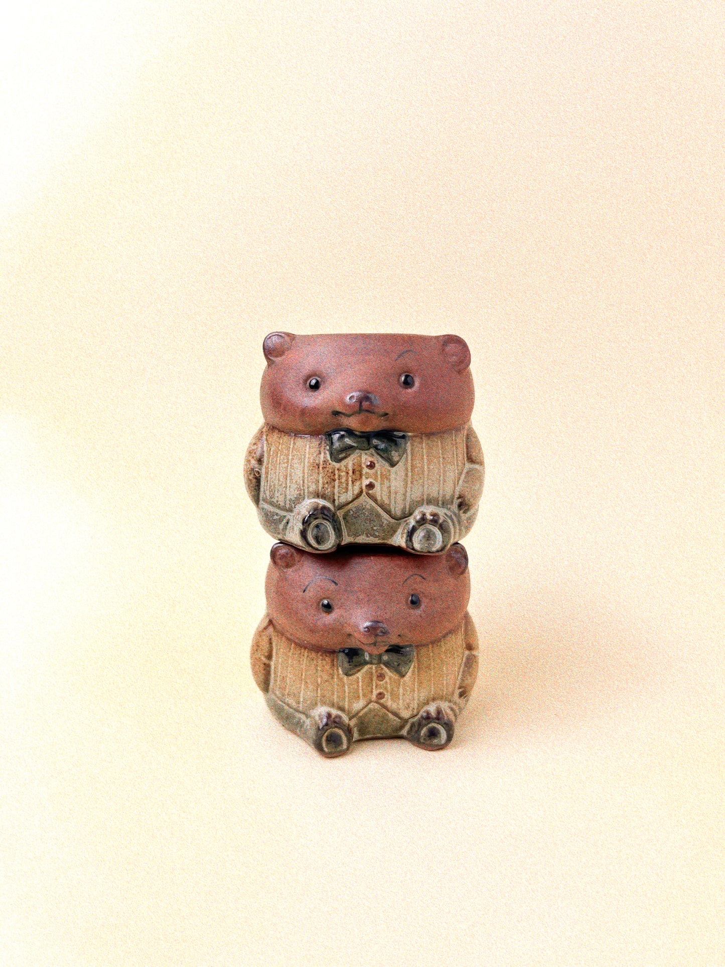 Vintage Dapper Bear Egg Cup, Set of 2 | Giftcraft