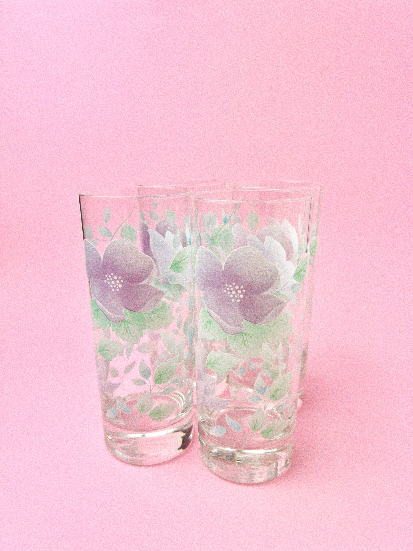 Vintage Arcopal Florentine Highball Glasses, Set of 4