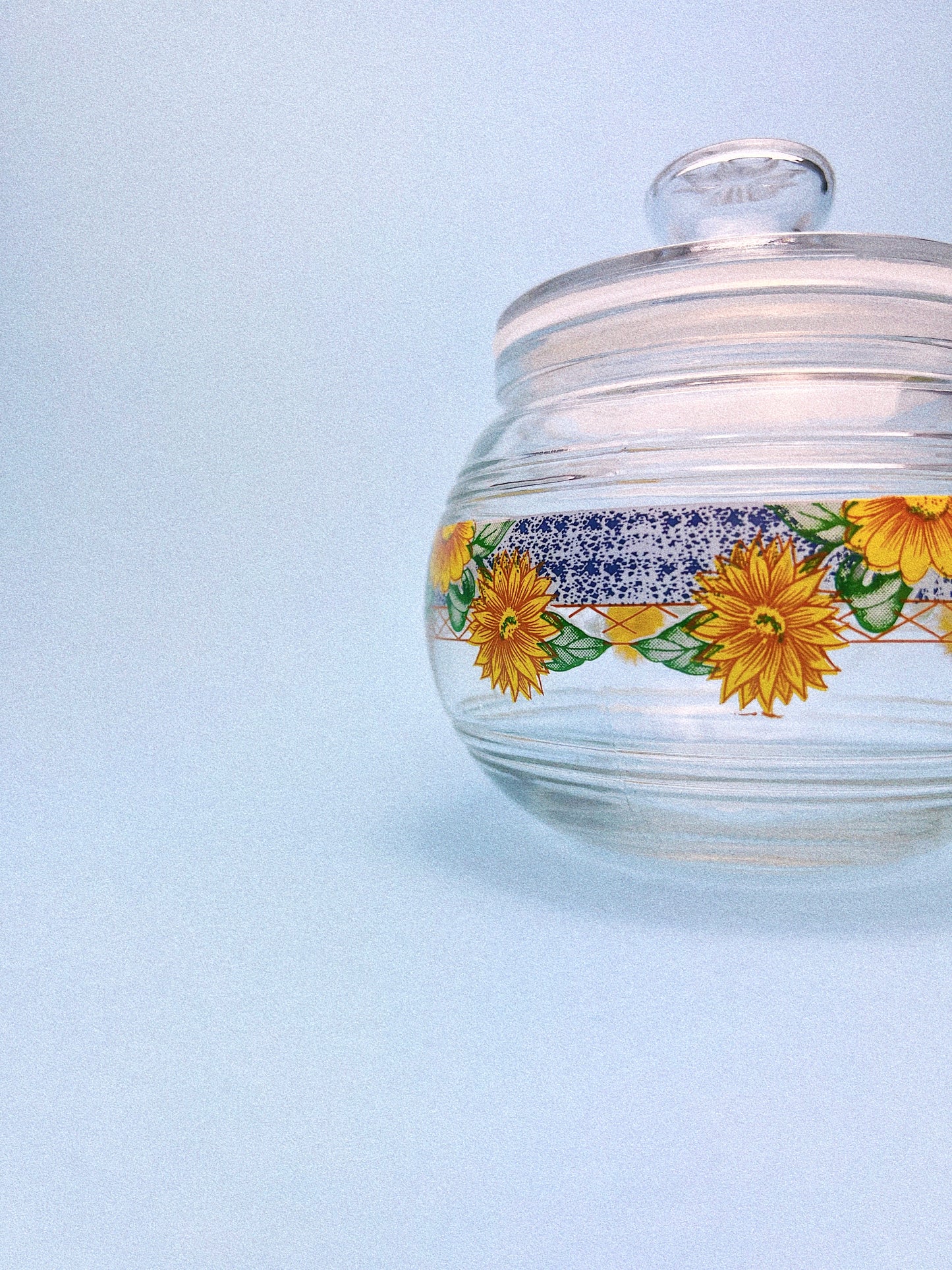 Vintage Sunflower Stash Jar