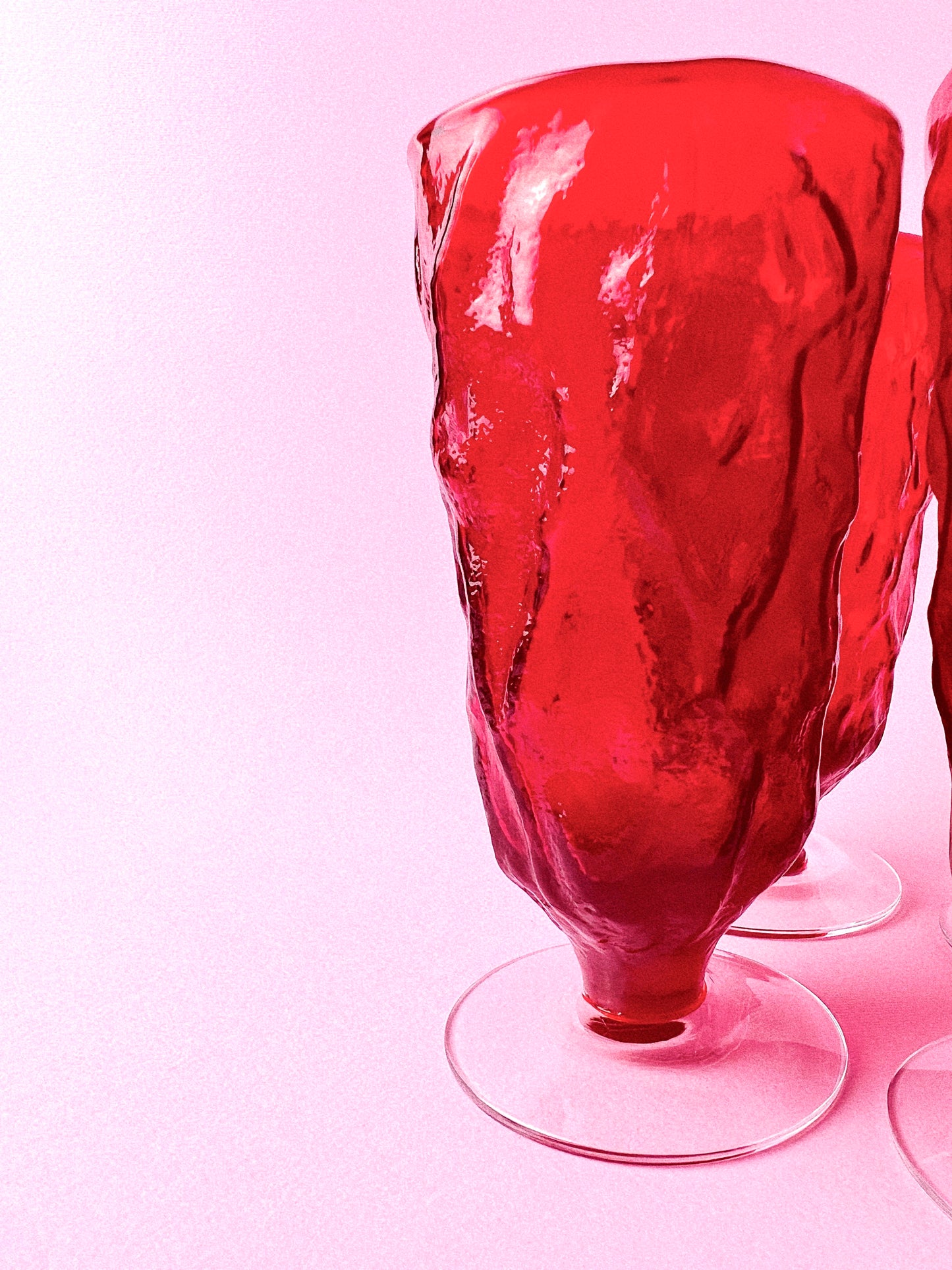 Morgantown Crinkle Goblets, Set of 4