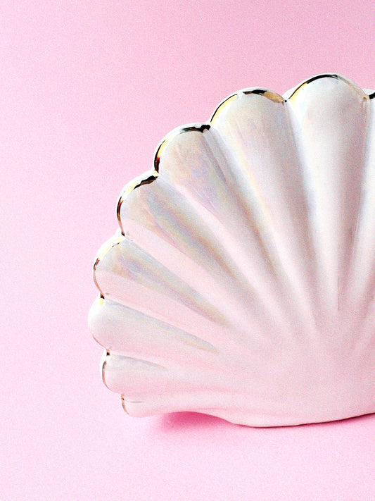 Vintage Marcel Iridescent Shell Napkin Holder