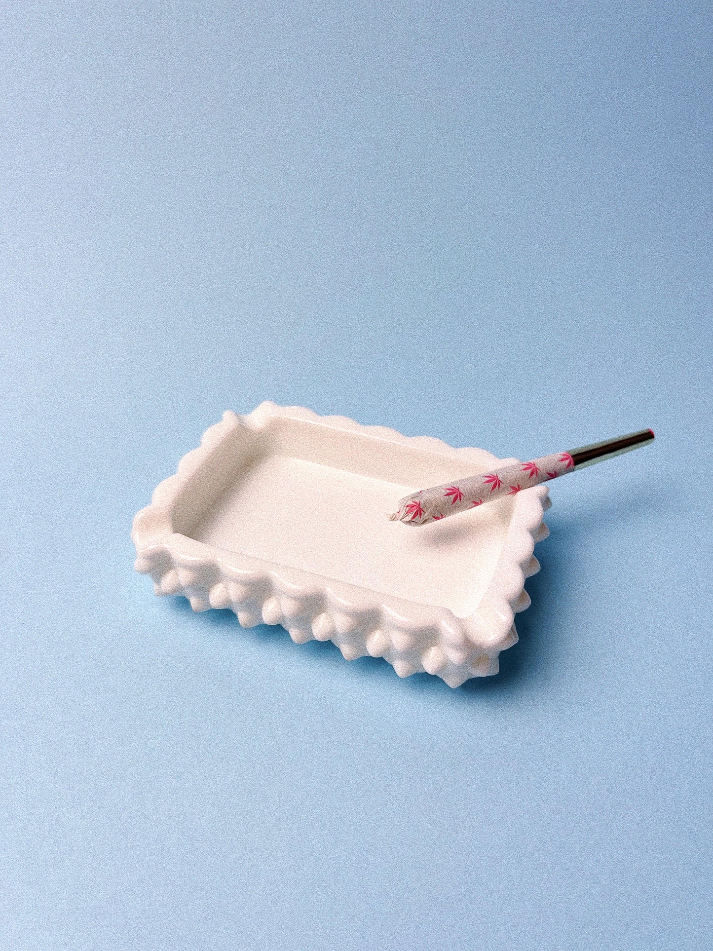 Vintage Hobnail Milk Glass Ashtray