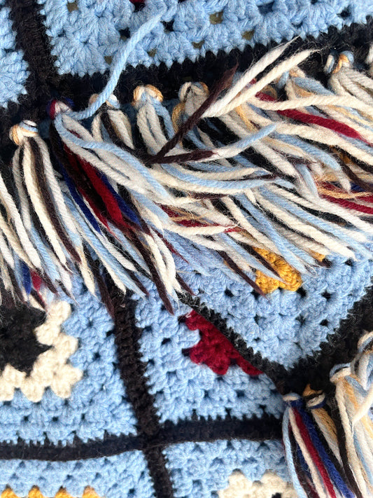 Vintage Zeke Afghan Kids Blanket