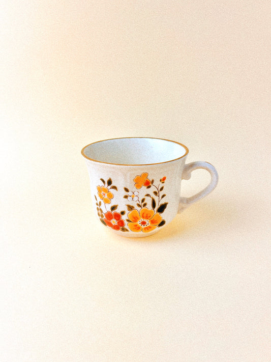 Vintage Wildflower Ironstone Mug