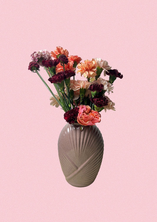 Vintage Draped Vase | Taupe
