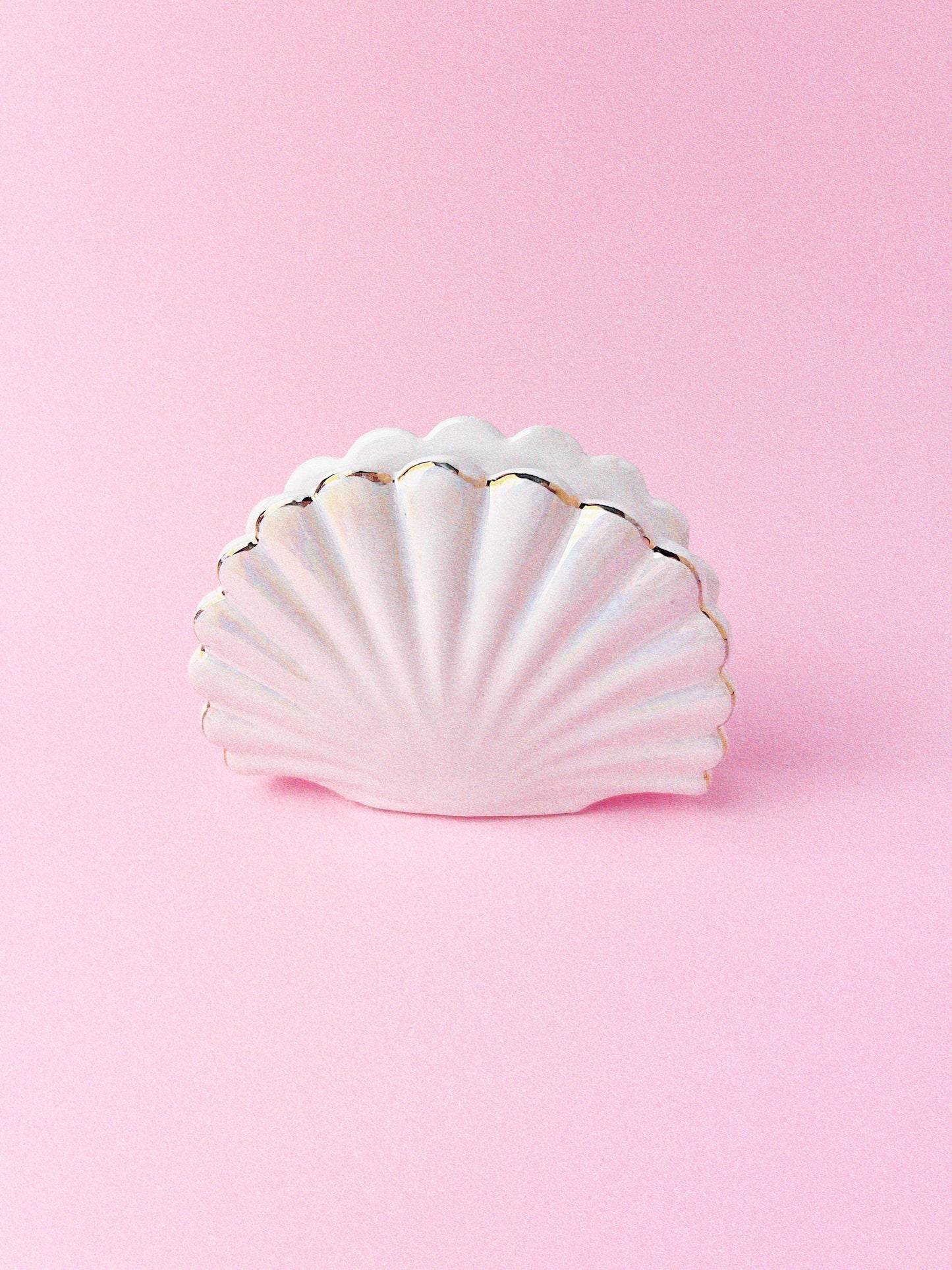 Vintage Marcel Iridescent Shell Napkin Holder